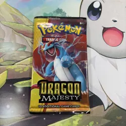 Pokemon Sun & Moon Dragon Majesty Booster Pack Factory Sealed - Image 1