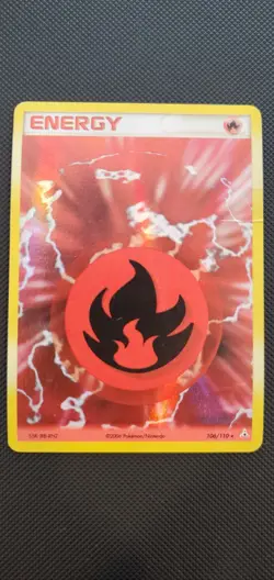 2006 Pokemon EX - Holon Phantoms Basic Fire Energy #106 Holo - Image 1