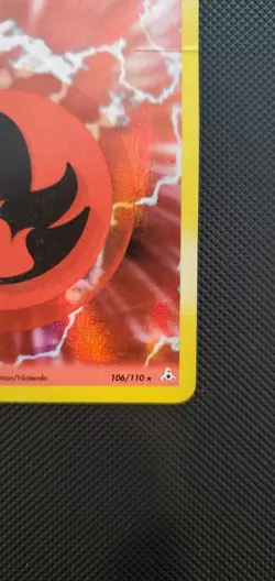 2006 Pokemon EX - Holon Phantoms Basic Fire Energy #106 Holo - Image 4