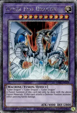 Cyber End Dragon - Platinum Secret Rare 1st Edition RA03-EN156 - NM - YuGiOh - Image 1