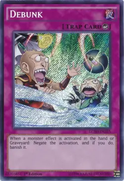 Yugioh! MP Debunk - LC5D-EN255 - Secret Rare - 1st Edition Moderately Played, En - Image 1