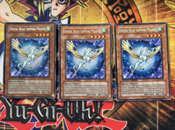 3x Crystal Beast Sapphire Pegasus CT04-EN002 LP Secret Rare Limited Ed Yu-Gi-Oh - Image 1