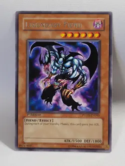 3 x YuGiOh Legendary Fiend - PTDN-EN093 - Rare - 1st Edition LP - Image 3