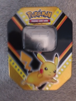 Pokemon Hidden Fates Tin Box PIKACHU - Empty Tin for card storage - No Packs - Image 1