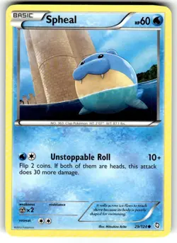 Spheal 29/124 Dragons Exhalted Common Regular 2012 Pokemon Card TCG Trading Game - Image 1