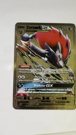 Zoroark GX HP210 Gold Metal Pokemon Card Fan Art! - Image 2