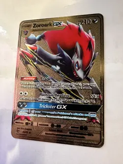 Zoroark GX HP210 Gold Metal Pokemon Card Fan Art! - Image 3