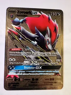 Zoroark GX HP210 Gold Metal Pokemon Card Fan Art! - Image 4