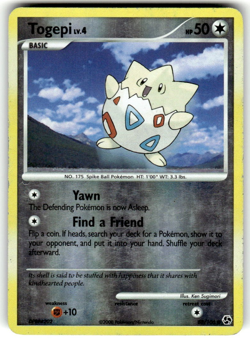 Pokemon TCG 2008 D&P Great Encounters Togepi Reverse Holo Card 88/106 HP - Image 1