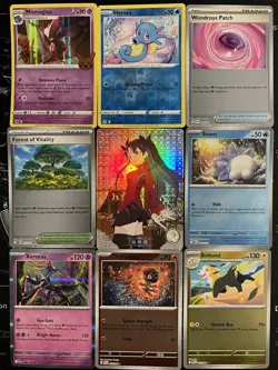 Rare Sexy Anime Waifu Card and 8 Holographic pokemon cards - Image 1