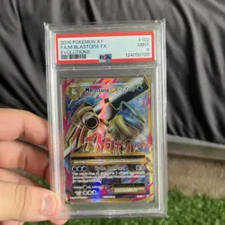 Pokemon TCG Evolutions Holo Card Mega M Blastoise EX Full Art 102/108 PSA 9 - Image 4