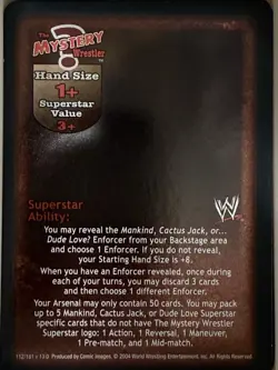 Mystery Wrestler Superstar Cards WWF WWE Raw Deal CCG TCG Lot of 4 Foil Rares - Image 1