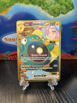 Iono's Bellibolt ex 188/159 SV09: Journey Together Gold Hyper Rare Pokemon Card - Image 1