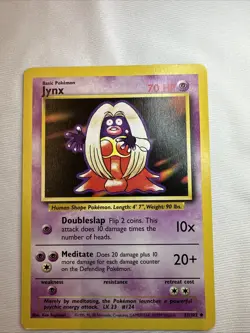 JYNX 31/102 First Edition Shadowless Base Set Pokemon Card Near Mint - Image 1
