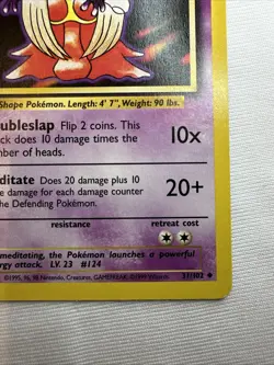 JYNX 31/102 First Edition Shadowless Base Set Pokemon Card Near Mint - Image 5