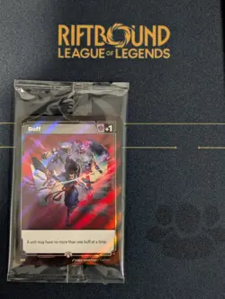 Riftbound TCG Fist Bump Buff Promo Card RARE - BRAND NEW SEALED - Image 1