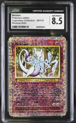 CGC 8.5 Mewtwo 2002 Legendary (Collection) 29/110 Reverse Holo Pokemon Card - Image 1