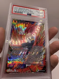SSG Vegeta Silent Strike BT16-022 SR Foil Dragon Ball Super Card Game | PSA 10 - Image 4