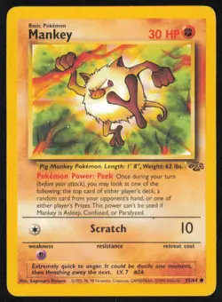 MANKEY - 55/64 - Jungle - Pokemon Card - NM - Image 1
