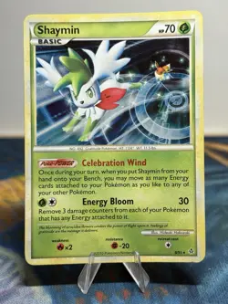 Shaymin 8/95 HGSS Unleashed Holo Rare 2010 Pokemon Card MP - Image 1