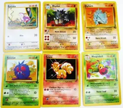 Vintage Pokemon Game Cards Lot Of 34 Different Fossil Jungle UNUSED 1999 Wizards - Image 3