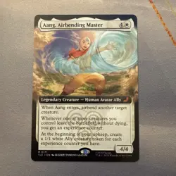 Aang, Airbending Master MINT Extended Art 171 Avatar Eternal TLE MTG Unplayed NM - Image 1