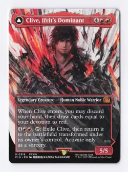 Clive, Ifrit's Dominant (Borderless) 0318 (M) MTG Final Fantasy (FIN) (EN) - Image 1