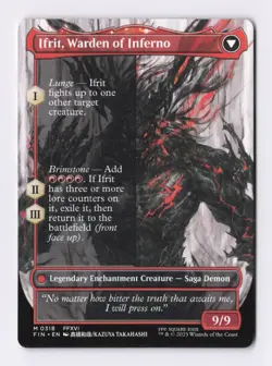 Clive, Ifrit's Dominant (Borderless) 0318 (M) MTG Final Fantasy (FIN) (EN) - Image 2