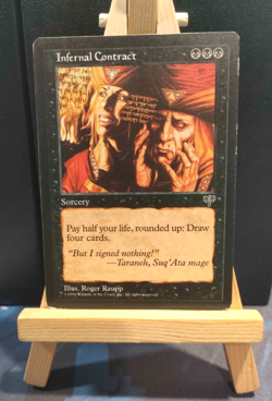Infernal Contract - Mirage - Excellent/LP-MP - Vintage MTG - Image 1