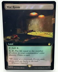 War Room (Extended Art) Magic MTG Doctor Who FOIL (0533) NM - Image 1