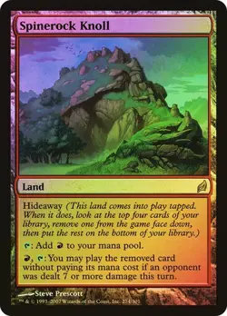 Lorwyn MTG FOIL Spinerock Knoll Magic - Image 1