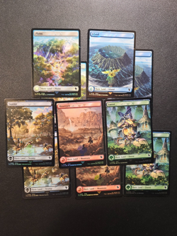 Final Fantasy Chocobo Track Stamped Foil Lands Set Of 10 Magic The Gathering NM - Image 1
