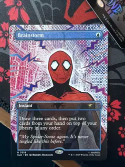 MTG Secret Lair Marvel Spider-Man: Mana Symbiote Raised Foil Opened Pack - Image 3
