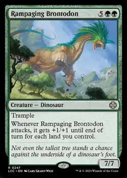 NM Rampaging Brontodon, MTG, Lost Caverns of Ixalan, Magic the Gathering, 247 - Image 1