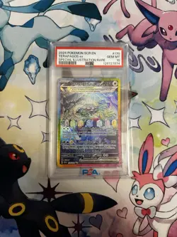 Pokemon PSA 10 Terapagos 170/142 ex Special Illustration Rare Stellar Crown - Image 1