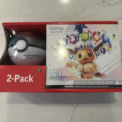 Pokemon TCG Prismatic Evolutions Elite Trainer Box ETB W/ Pokeball Tin *Pokeball - Image 1