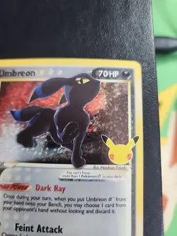 Umbreon Gold Star 17/17 Celebrations: Classic Collection Holo Pokemon English NM - Image 4