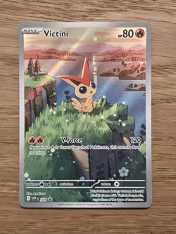 Pokemon Victini SVP 208 Black Star Promo Illustration - Image 1
