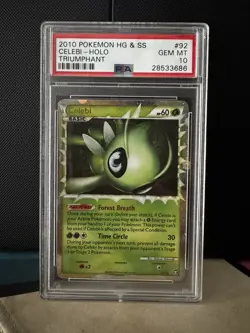 Celebi Prime Ultra Rare HGSS Triumphant 92/102 PSA 10 - Image 1
