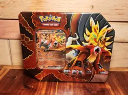 Pokemon Paradox Destinies Gouging Fire ex Tin w/5 Booster Packs Factory Sealed - Image 1