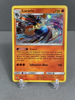Lucario SM54 - Sun & Moon Black Star Promo - NEAR MINT - Pokemon TCG LP - Image 1