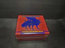 Pokemon TCG Zacian Sword and Shield ETB Elite Trainer Box New Factory Sealed - Image 1