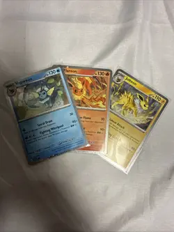 Pokemon Black Star Promo - Flareon Vaporeon Jolteon SVP 167 168 169 Cosmos Holo - Image 1