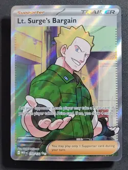 Lt. Surge's Bargain #170 Ultra Rare Mega Evolution Pokemon TCG - Image 1