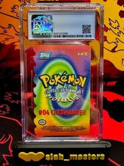 1999 Pokemon Charmander Topps Die Cut First Movie #4 CGC 9 First Print!!!! - Image 2
