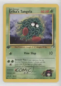 Erika's Tangela 1st Ed. Pokemon Gym Heroes #79 2000 - Image 1