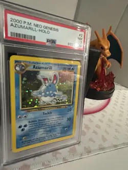 Pokemon 2000 Neo Genesis Azumarill Holo 2/111 PSA 7 SWIRL - Image 4