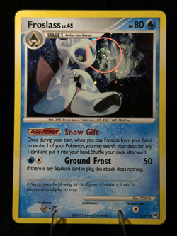 Pokemon TCG Froslass 2/99 Arceus Holo with SWIRL - NM - Image 1