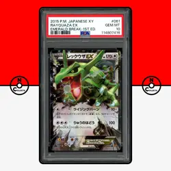 Pokemon PSA 10 SET M Rayquaza EX Holo XY6 1st Ed Emerald Break 061 062 078 Mega - Image 3