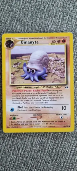 Omanyte - Pokemon TCG - MP - Common - Neo Discovery 60/75 - Image 1